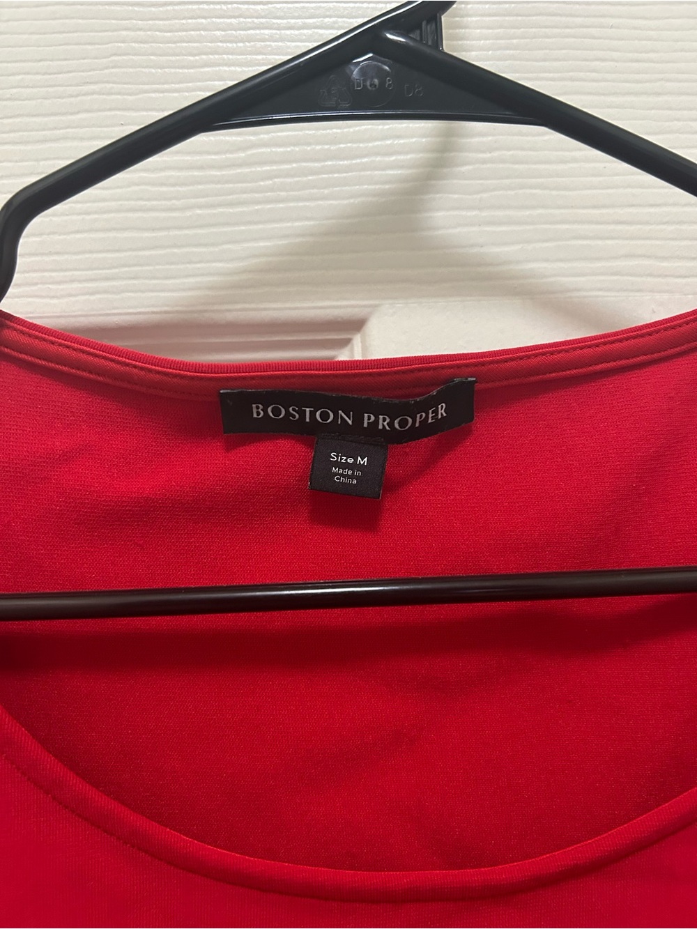 Boston Proper Red Ruffle-Sleeve Blouse - Picture 2 of 5